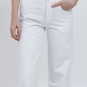 Agolde Broken Waistband White Jeans Size 33 Revolve Free People Baggy $248
